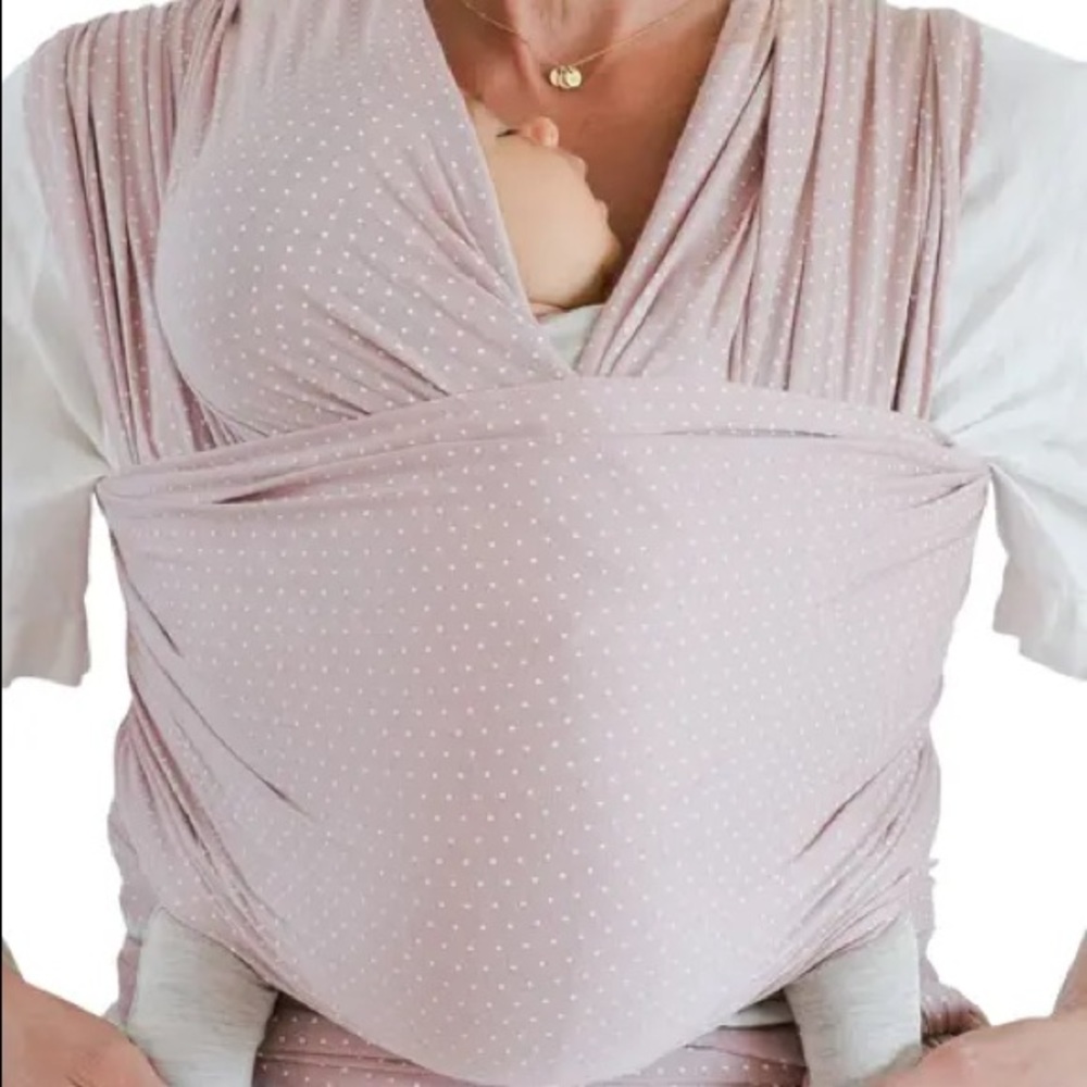 Solly baby wrap (Blush Swiss Dot)